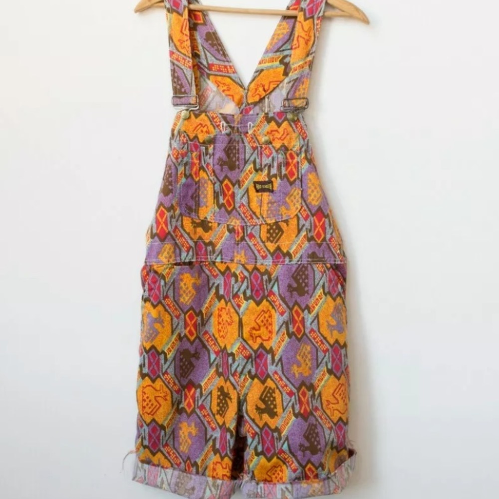 Vintage rare Big smith 60/70s printed overalls